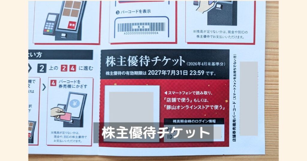 ギフトHDの株主優待チケットです。紙媒体でも利用できます。